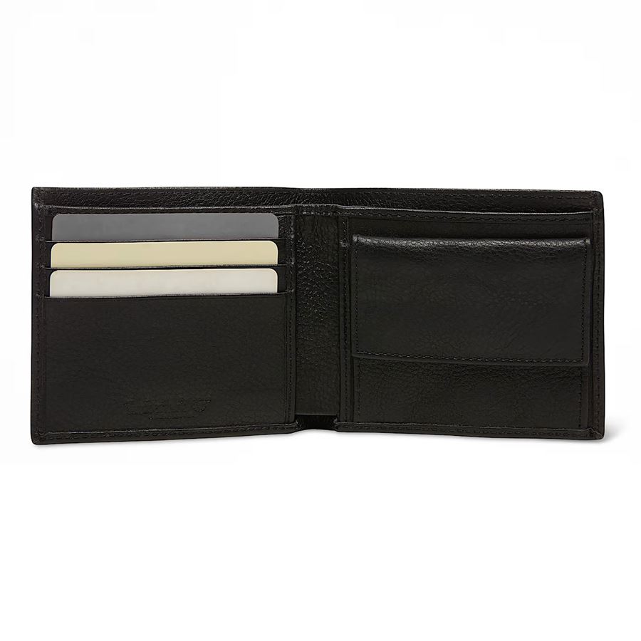 Portafoglio Bifold con Portamonete Kennebunk da Uomo in colore nero Timberland | TB0A1DFU0011
